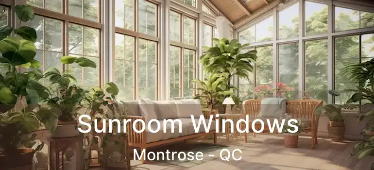  Sunroom Windows Montrose - QC