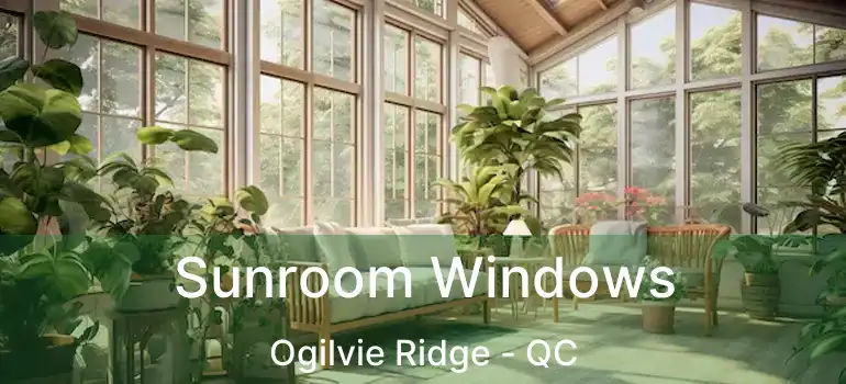  Sunroom Windows Ogilvie Ridge - QC