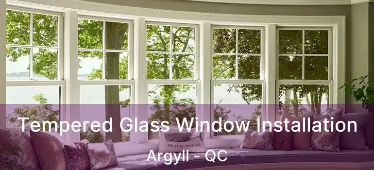  Tempered Glass Window Installation Argyll - QC