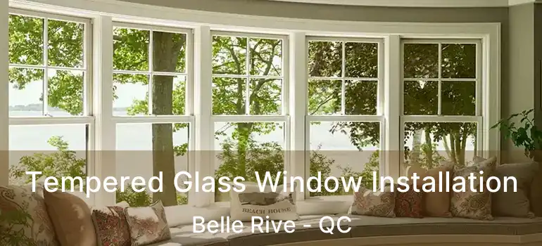  Tempered Glass Window Installation Belle Rive - QC