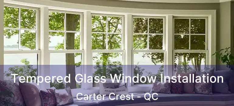  Tempered Glass Window Installation Carter Crest - QC