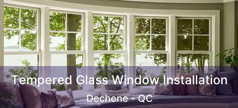  Tempered Glass Window Installation Dechene - QC