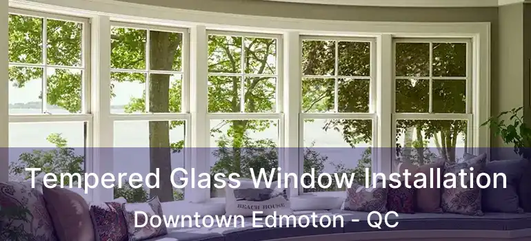  Tempered Glass Window Installation Downtown Edmoton - QC