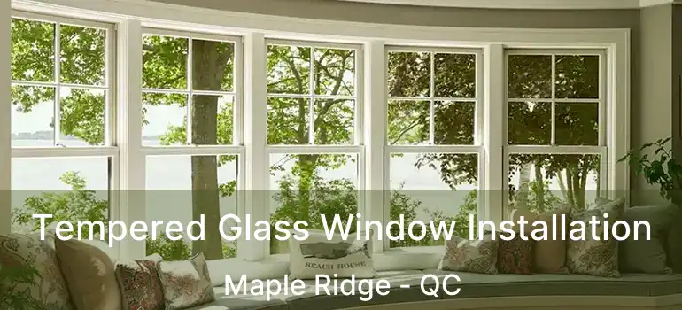  Tempered Glass Window Installation Maple Ridge - QC
