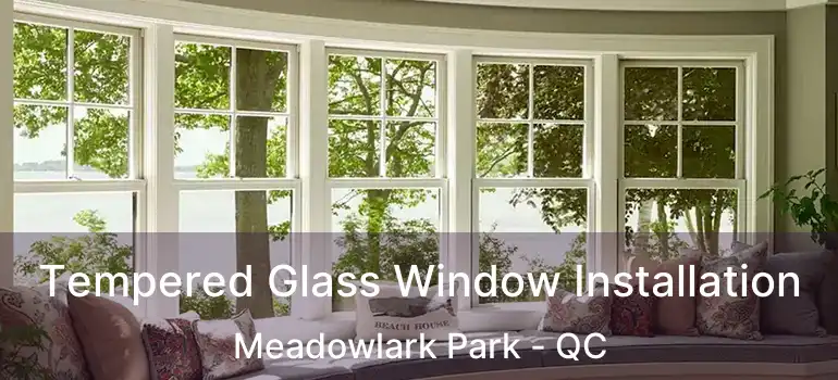  Tempered Glass Window Installation Meadowlark Park - QC