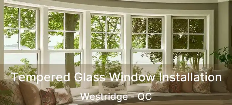  Tempered Glass Window Installation Westridge - QC