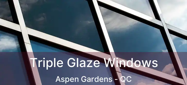  Triple Glaze Windows Aspen Gardens - QC