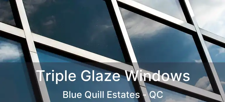  Triple Glaze Windows Blue Quill Estates - QC