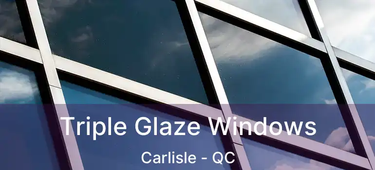  Triple Glaze Windows Carlisle - QC