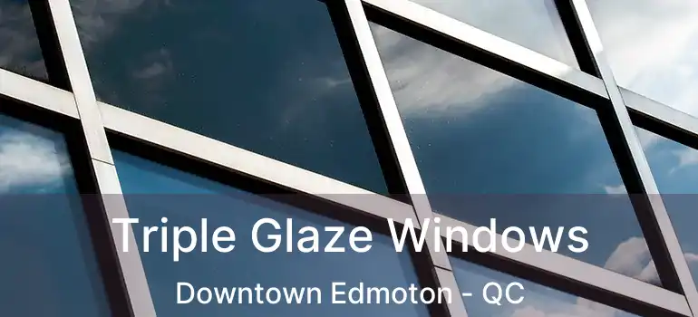  Triple Glaze Windows Downtown Edmoton - QC