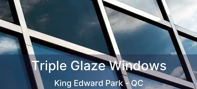  Triple Glaze Windows King Edward Park - QC
