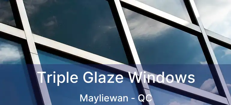  Triple Glaze Windows Mayliewan - QC