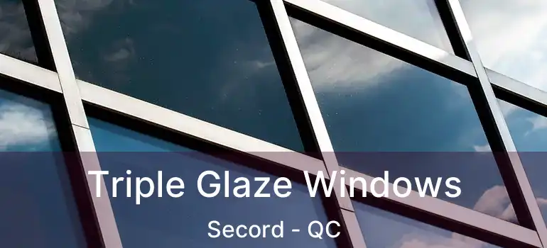  Triple Glaze Windows Secord - QC