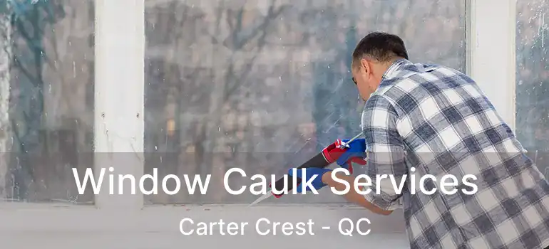  Window Caulk Services Carter Crest - QC