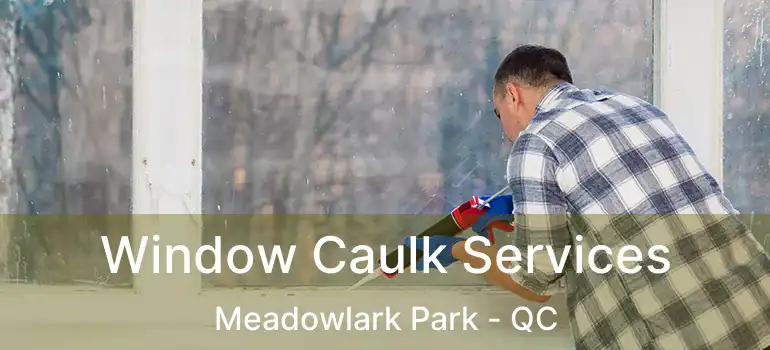  Window Caulk Services Meadowlark Park - QC