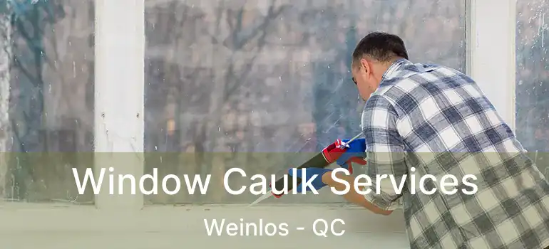  Window Caulk Services Weinlos - QC