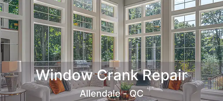  Window Crank Repair Allendale - QC