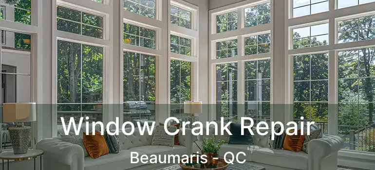 Window Crank Repair Beaumaris - QC