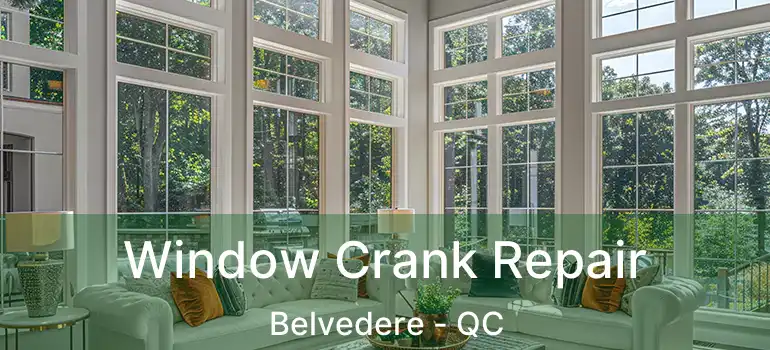  Window Crank Repair Belvedere - QC