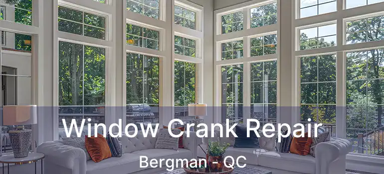  Window Crank Repair Bergman - QC