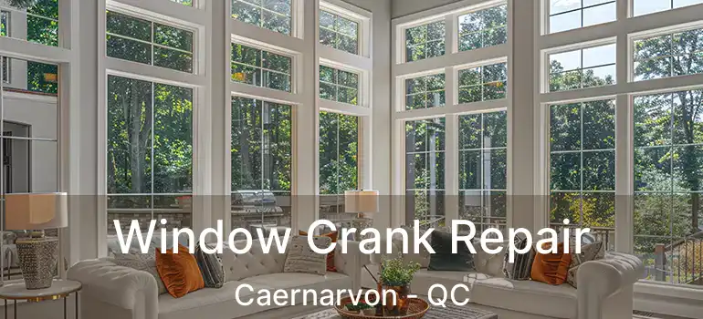  Window Crank Repair Caernarvon - QC