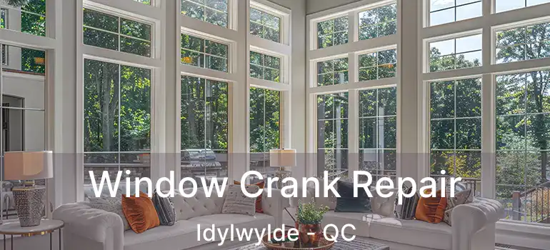  Window Crank Repair Idylwylde - QC