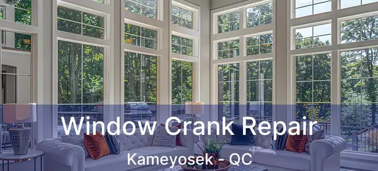  Window Crank Repair Kameyosek - QC