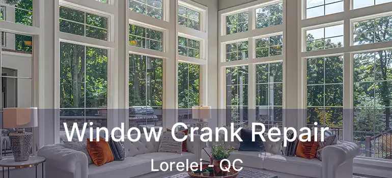  Window Crank Repair Lorelei - QC
