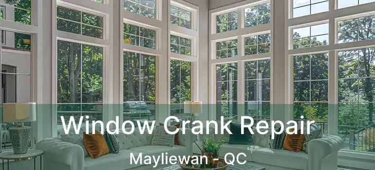  Window Crank Repair Mayliewan - QC