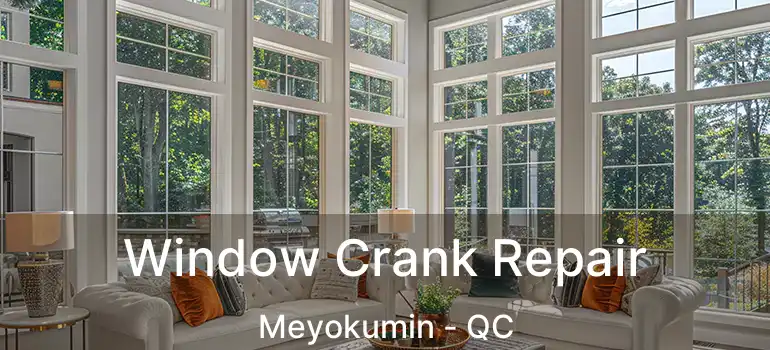  Window Crank Repair Meyokumin - QC