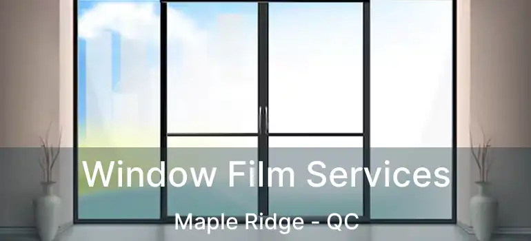  Window Film Services Maple Ridge - QC