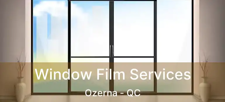  Window Film Services Ozerna - QC