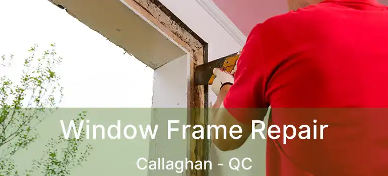  Window Frame Repair Callaghan - QC