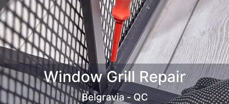  Window Grill Repair Belgravia - QC