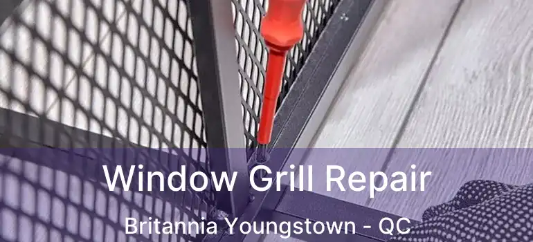  Window Grill Repair Britannia Youngstown - QC