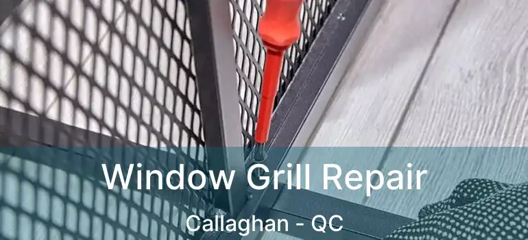  Window Grill Repair Callaghan - QC
