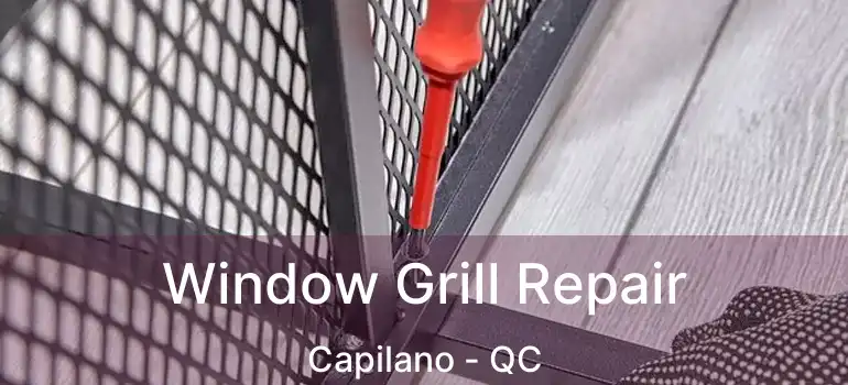  Window Grill Repair Capilano - QC