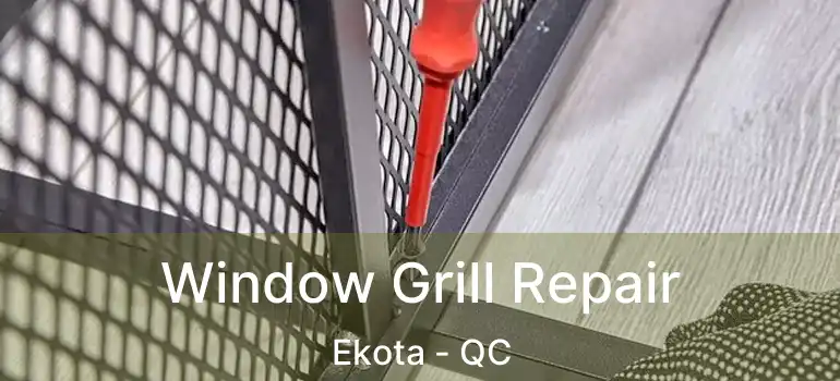  Window Grill Repair Ekota - QC