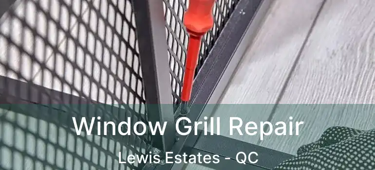  Window Grill Repair Lewis Estates - QC