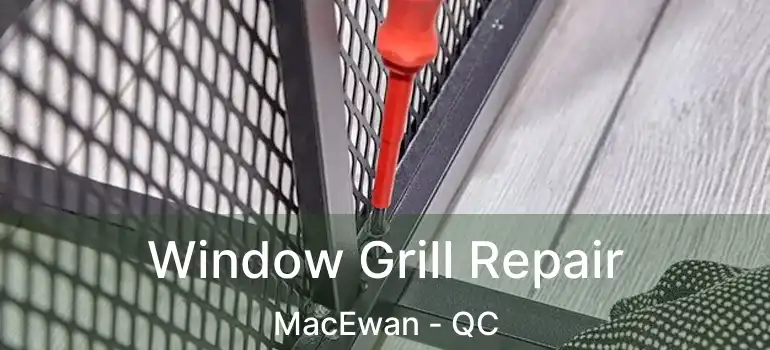  Window Grill Repair MacEwan - QC