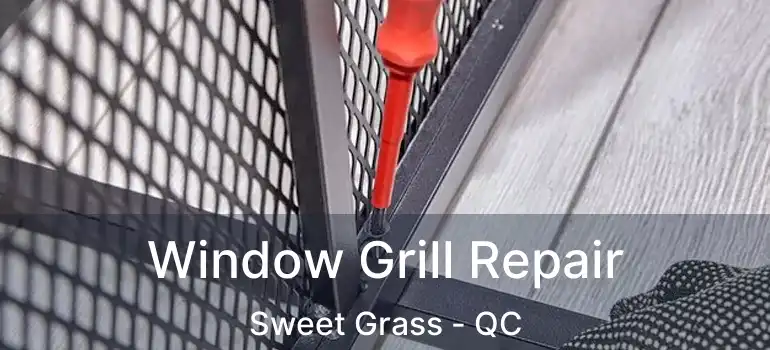  Window Grill Repair Sweet Grass - QC