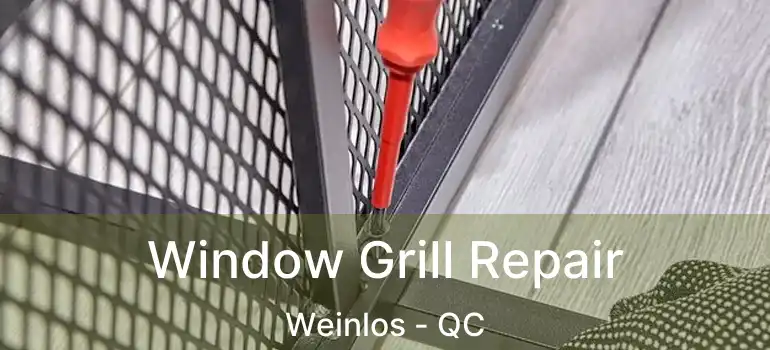  Window Grill Repair Weinlos - QC