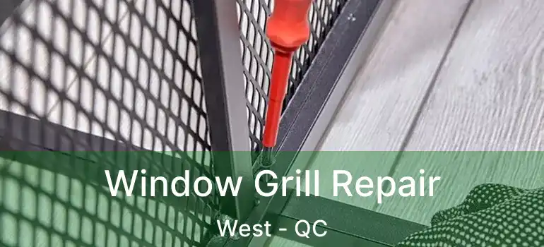  Window Grill Repair West - QC