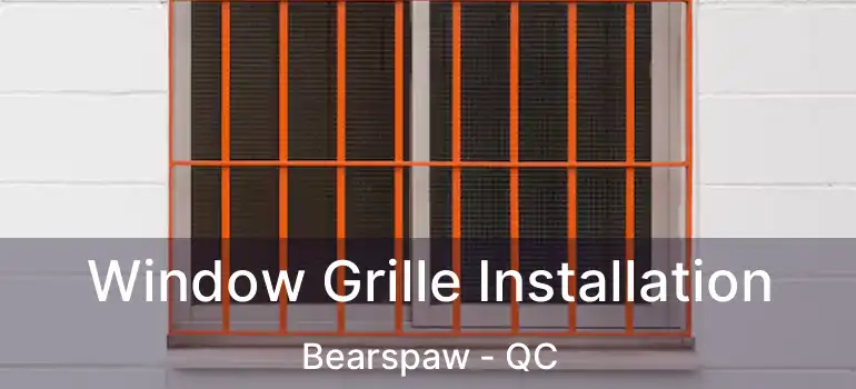  Window Grille Installation Bearspaw - QC