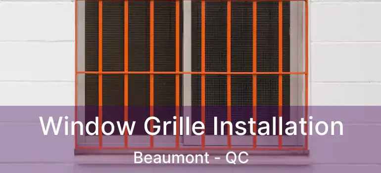  Window Grille Installation Beaumont - QC