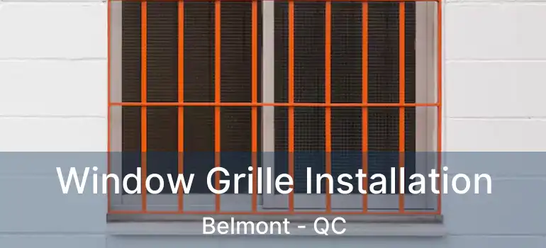  Window Grille Installation Belmont - QC