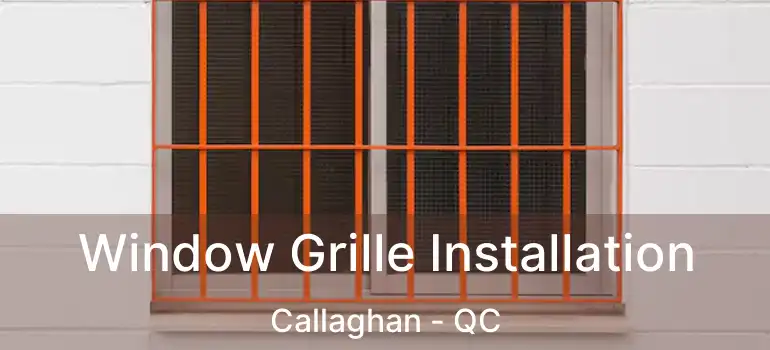  Window Grille Installation Callaghan - QC