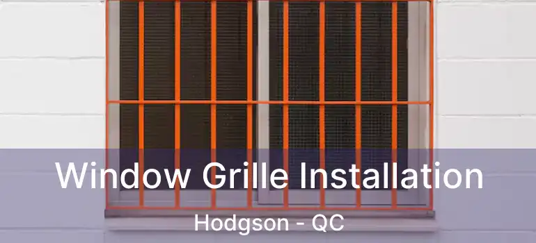 Window Grille Installation Hodgson - QC