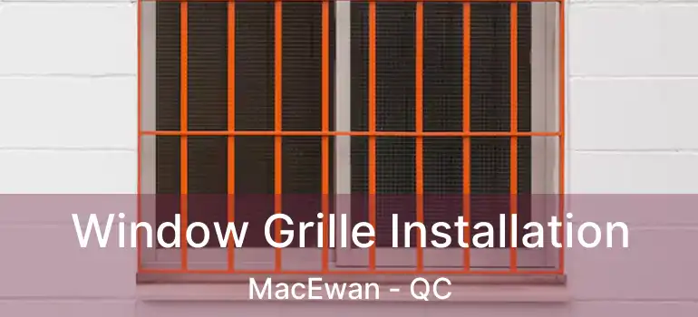  Window Grille Installation MacEwan - QC