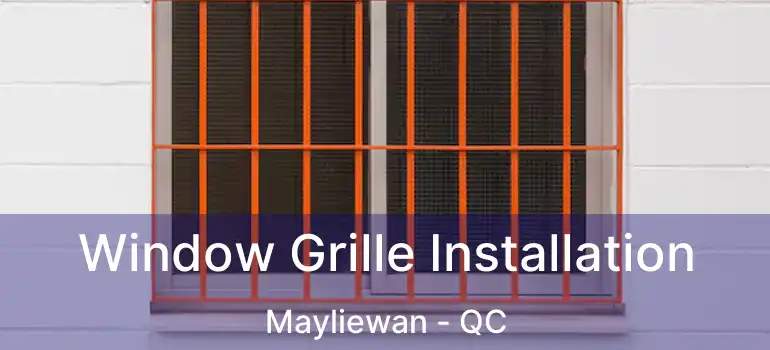  Window Grille Installation Mayliewan - QC